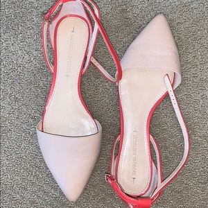 Banana Republic Chic Nude and Pinky Red Flats